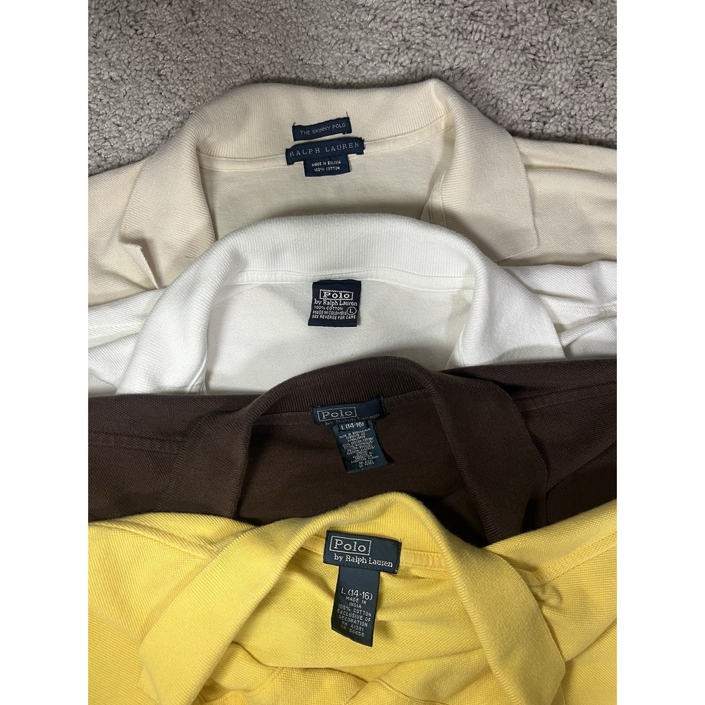 Polo Ralph Lauren Polo Shirts Boys Size Large 14-16 Multicolor Pony Bundle Of 4 - Picture 2 of 6